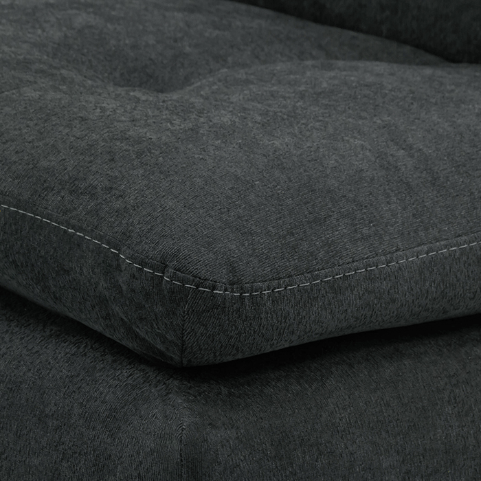 Futon Tela Gris Oxford Edak | Sofá Cama y Futones | salas